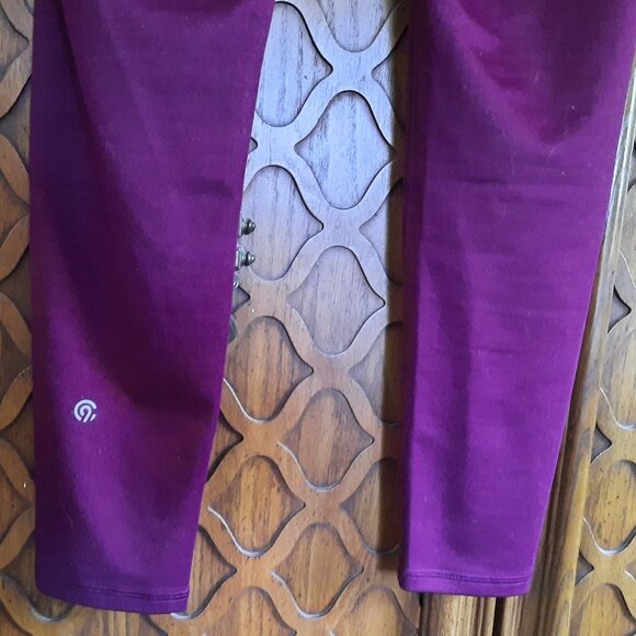 C9 Champion 7/8 Crop High-Waisted Sculpt Leggings w Pockets - Burgundy, Size S - Picture 11 of 16